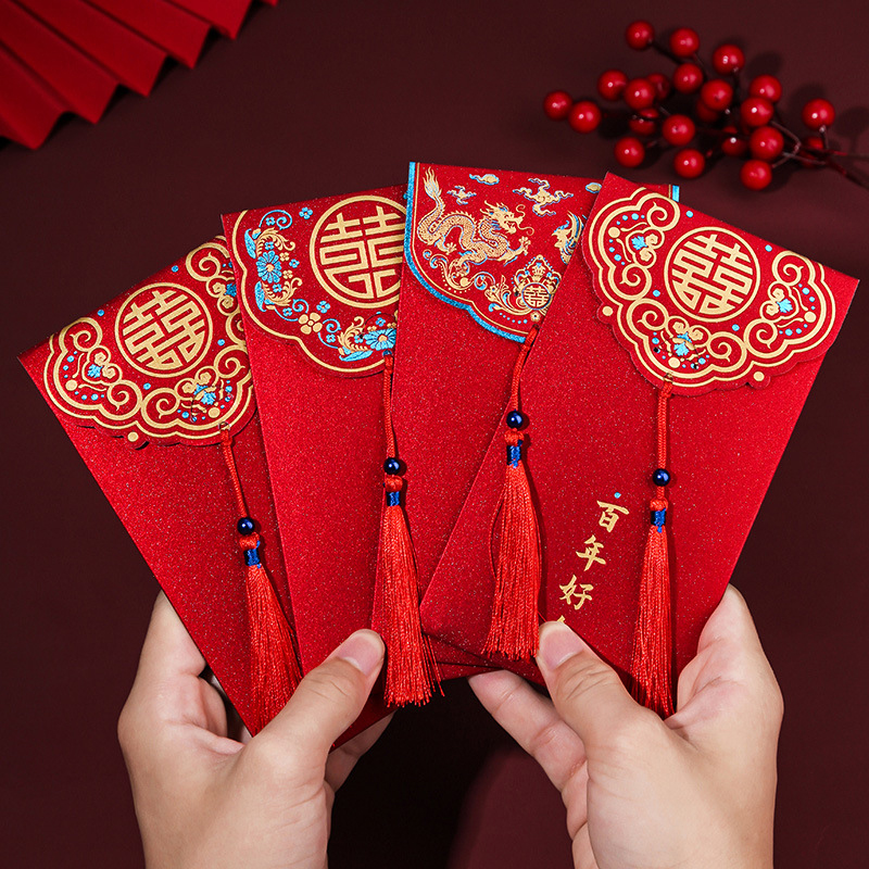 10pcs Traditional Chinese Wedd - Wedding Envelopes reseña y precio